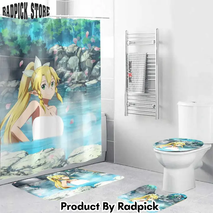 Sword art online girls hot spring suguha kirigaya leafa combo bathroom set   rp0207077